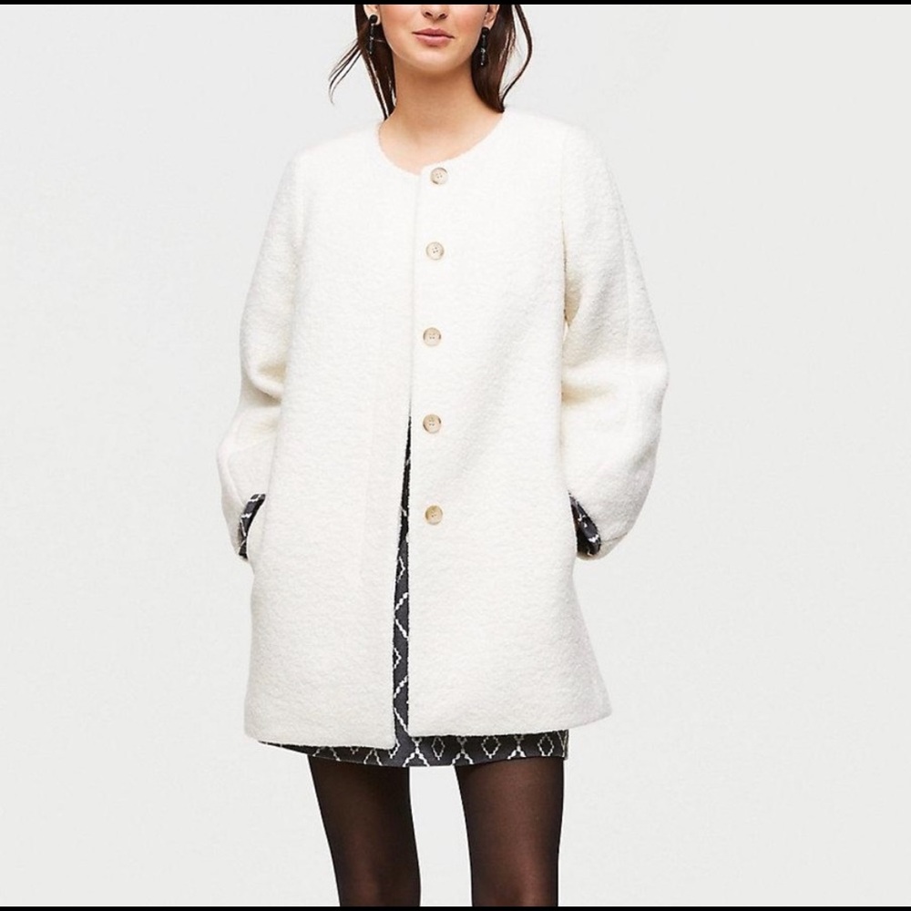 LOFT white coat